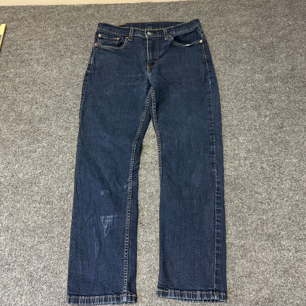 Levi's Jeans Mens Size 32x29 514 Dark Wash Blue Straight Fit Denim Casual Pants